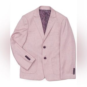 NWT Isaac Mizrahi New York Chambray Textured Blazer